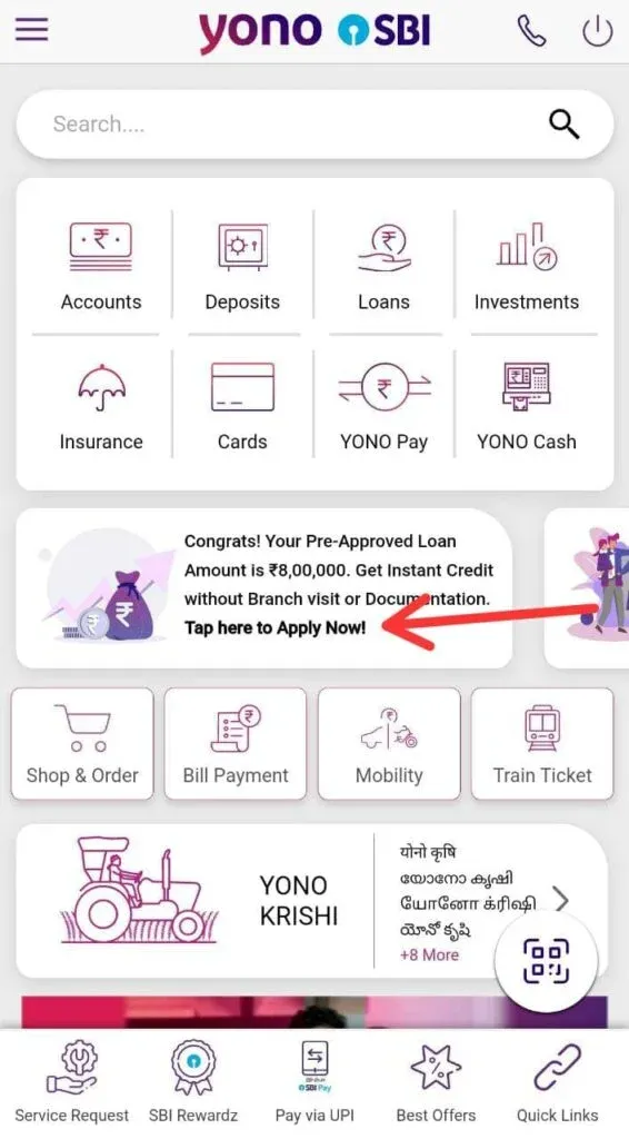SBI YONO Personal Loan